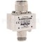 PolyPhaser Type N M/F Coaxial RF Surge Protector, 125MHz - 1GHz, DC Block, 375W, 220uJ, 50kA, Blocking Cap, Bracket Up, Hole Mount
